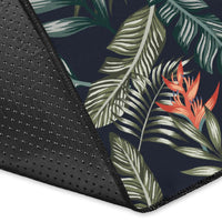 Tropical Strelitzia Black Rug - Polynesian Pride