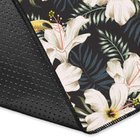 Tropical Toucans Hibiscus Palm Leaves Rug - Polynesian Pride