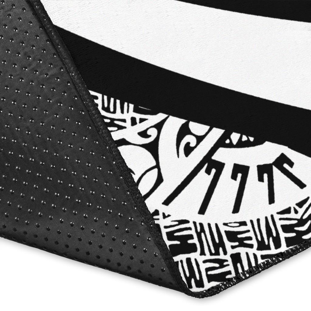 Hawaii Coat Of Arms Polynesian Area Rug Circle Style - Polynesian Pride