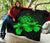 Hawaii Hibiscus Premium Quilt - Turtle Map - Green - Polynesian Pride