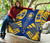 Nauru Premium Quilt - Nauru Coat Of Arms Polynesian Yellow Tattoo - Polynesian Pride