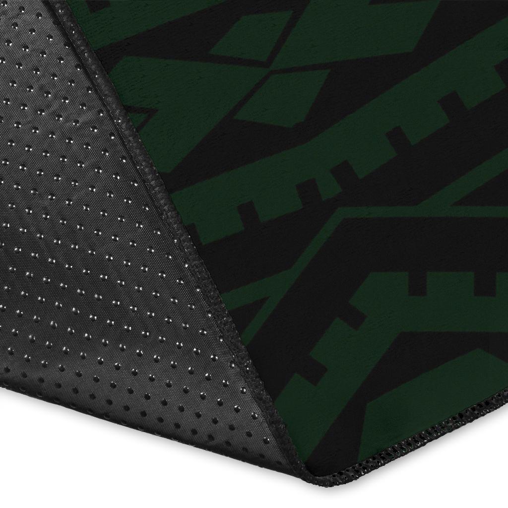 Hibiscus Plumeria Mix Polynesian Turtle Area Rug AH - Polynesian Pride