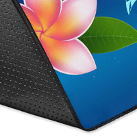 Turtle Polynesian Plumeria Area Rug AH - Polynesian Pride