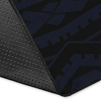 Hibiscus Plumeria Mix Polynesian Turtle Area Rug AH - Polynesian Pride