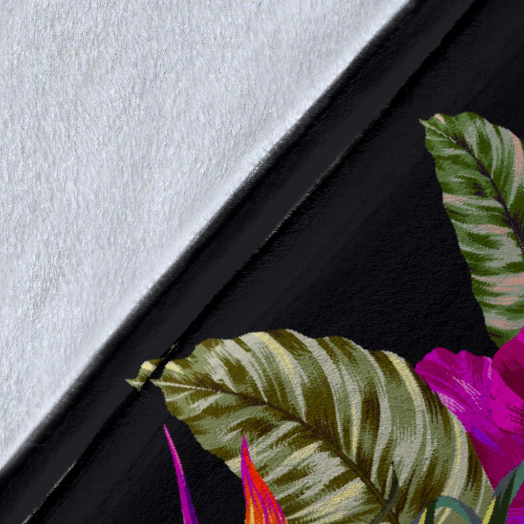 Marshall Islands Polynesian Premium Blanket - Tropical Flower - Polynesian Pride