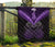 Maori Manaia New Zealand Premium Quilt Purple - Polynesian Pride