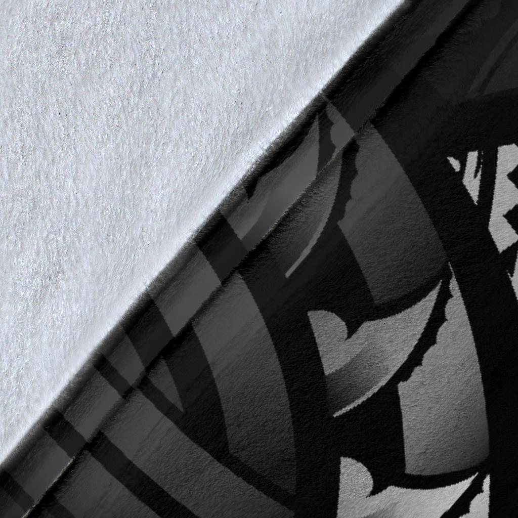 Cook Islands Premium Blanket - Gray Hibiscus - Polynesian Pride