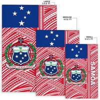 Samoa Flag Polynesian Area Rug - Polynesian Pride