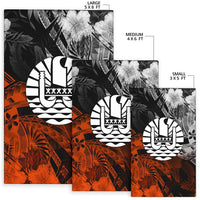 Tahiti Polynesian Area Rug - Vintage Polynesian Turtle - Polynesian Pride