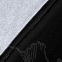 Hawaii Hibiscus Premium Blanket - Turtle Map - Gray - Polynesian Pride