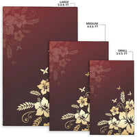 Golden Hibiscus Area Rug - Polynesian Pride