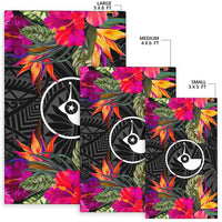 Yap Area Rugs Hibiscus polynesian pattern - Polynesian Pride