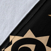 Hawaii Turtle Hibiscus Polynesian Vintage Premium Blanket - Gold - Polynesian Pride