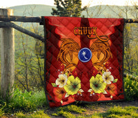 Chuuk Premium Quilt - Tribal Tuna Fish - Polynesian Pride