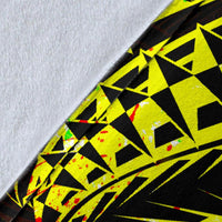 Polynesian Wallis and Futuna Premium Blanket - Reggae Shark Polynesian Tattoo - Polynesian Pride