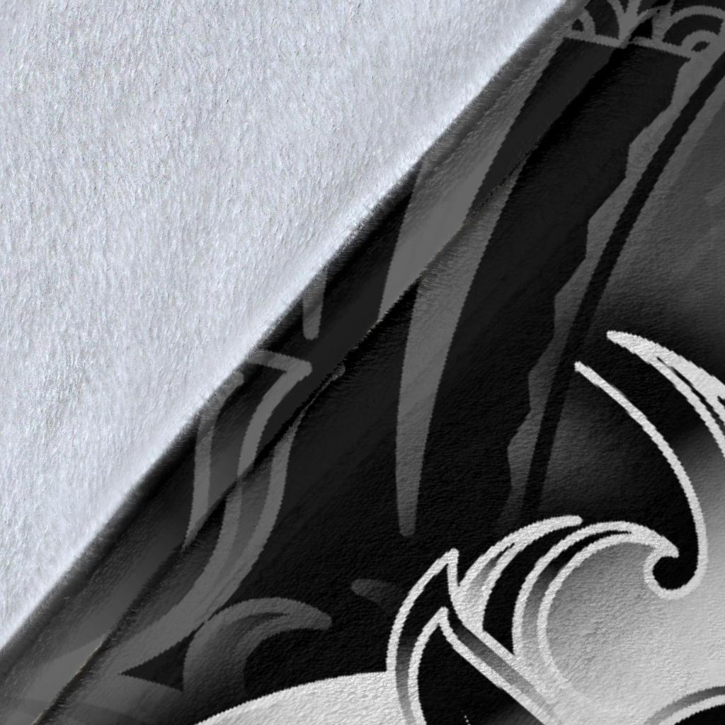 Polynesian Hawaii All Over Premium Blanket - Kanaka Maoli White Turtle - Polynesian Pride