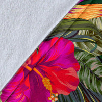 Guam Polynesian Premium Blanket - Summer Hibiscus - Polynesian Pride