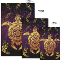 Turtle Golden Royal Area Rug AH - Polynesian Pride