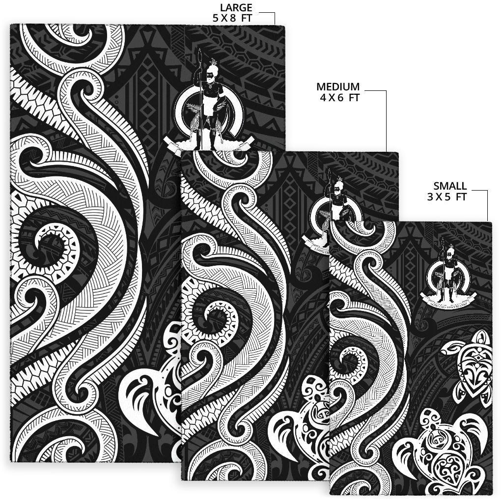 Wallis and Futuna Area Rug - White Tentacle Turtle - Polynesian Pride