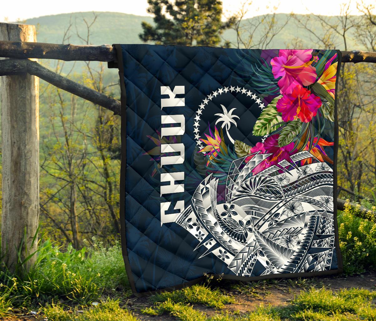 Chuuk Premium Quilt - Chuuk Summer Vibes - Polynesian Pride