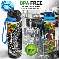 Vanuatu Hydro Tracking Bottle - Seal Spiral Polynesian Patterns - Polynesian Pride