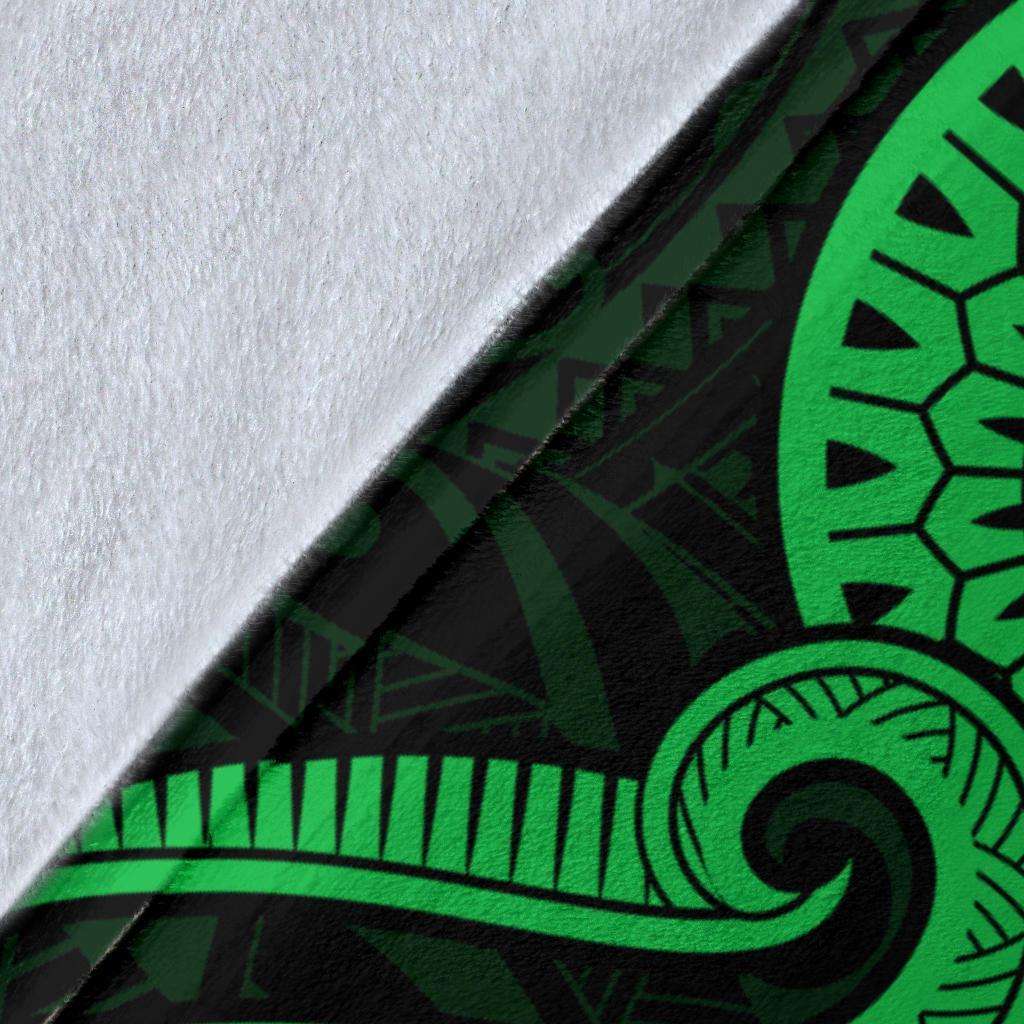 Nauru Premium Blanket - Green Tentacle Turtle - Polynesian Pride