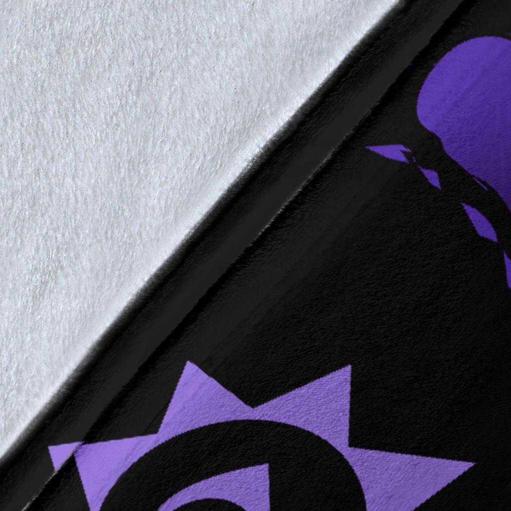 Hawaii Turtle Hibiscus Polynesian Vintage Premium Blanket - Purple - Polynesian Pride