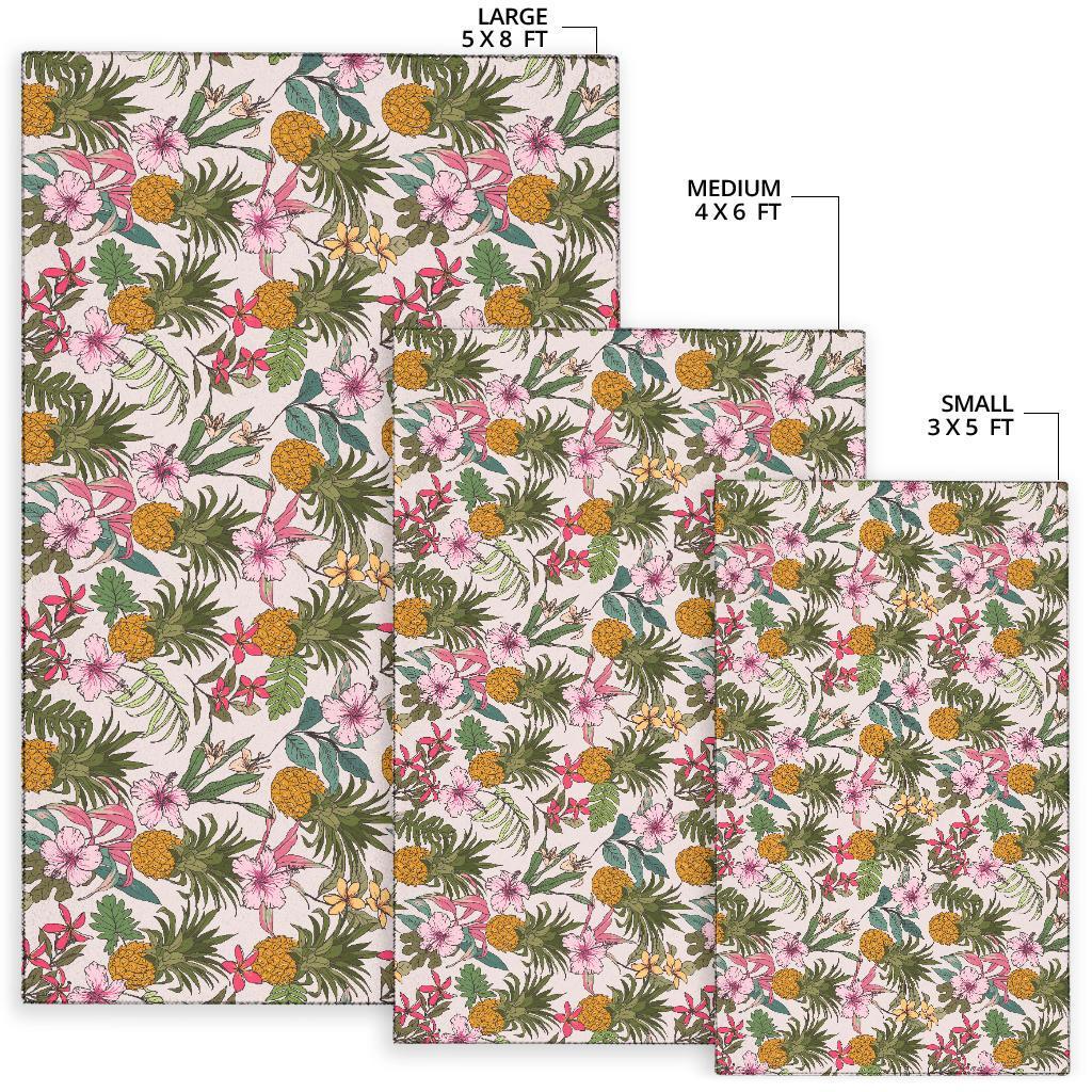 Tropical Pineaapple Rug - Polynesian Pride