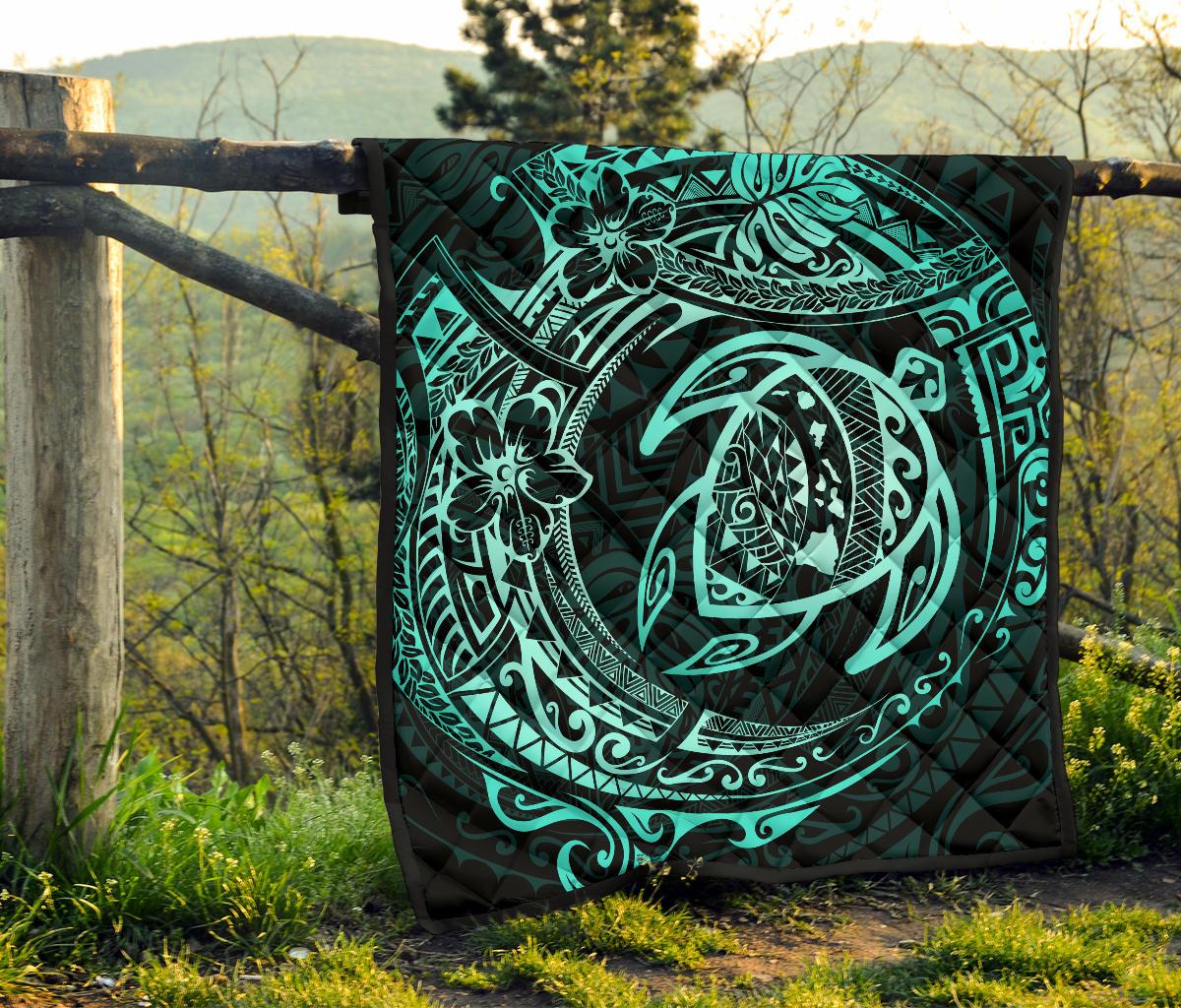Hawaiian Turtle Polynesian Premium Quilt - Polynesian Pride