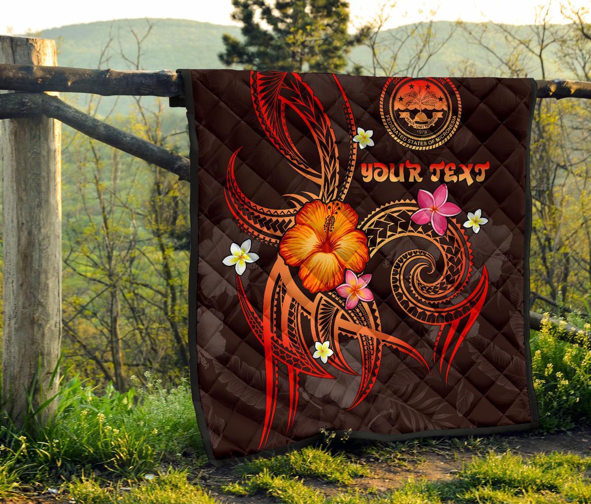 Federated States of Micronesia Polynesian Personalised Premium Quilt - Legend of FSM (Red) - Polynesian Pride