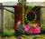 Cook Islands Polynesian Premium Quilt - Hibiscus and Banana Leaves - Polynesian Pride