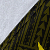 Hawaii Shark Yellow Polynesian Premium Blanket - Polynesian Pride