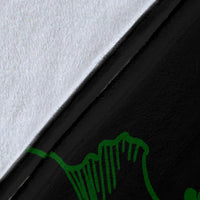 Hawaii Hibiscus Premium Blanket - Turtle Map - Green - Polynesian Pride