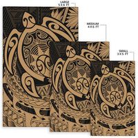 Hawaii Polynesian Turtle Rug - Gray - Polynesian Pride