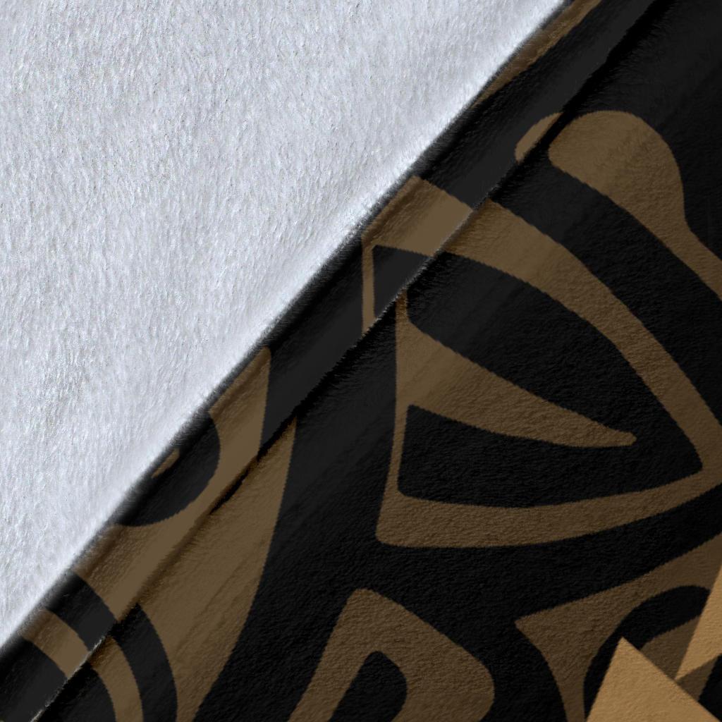 Hawaii Kakau Gold Polynesian Premium Blanket - Polynesian Pride