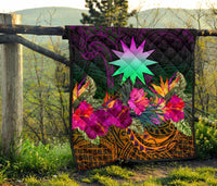 Nauru Premium Quilt - Summer Hibiscus - Polynesian Pride