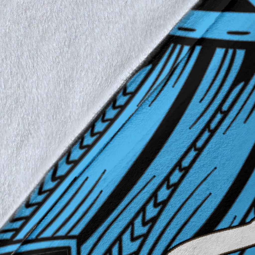 Fiji Polynesian Custom Personalised Premium Blanket - Tribal Wave Tattoo Flag Style - Polynesian Pride