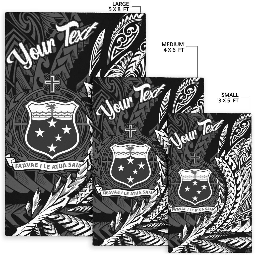 Samoa Area Rug - Custom Personalised Wings Style - Polynesian Pride