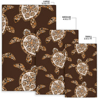Brown Turtle Area Rug - Polynesian Pride