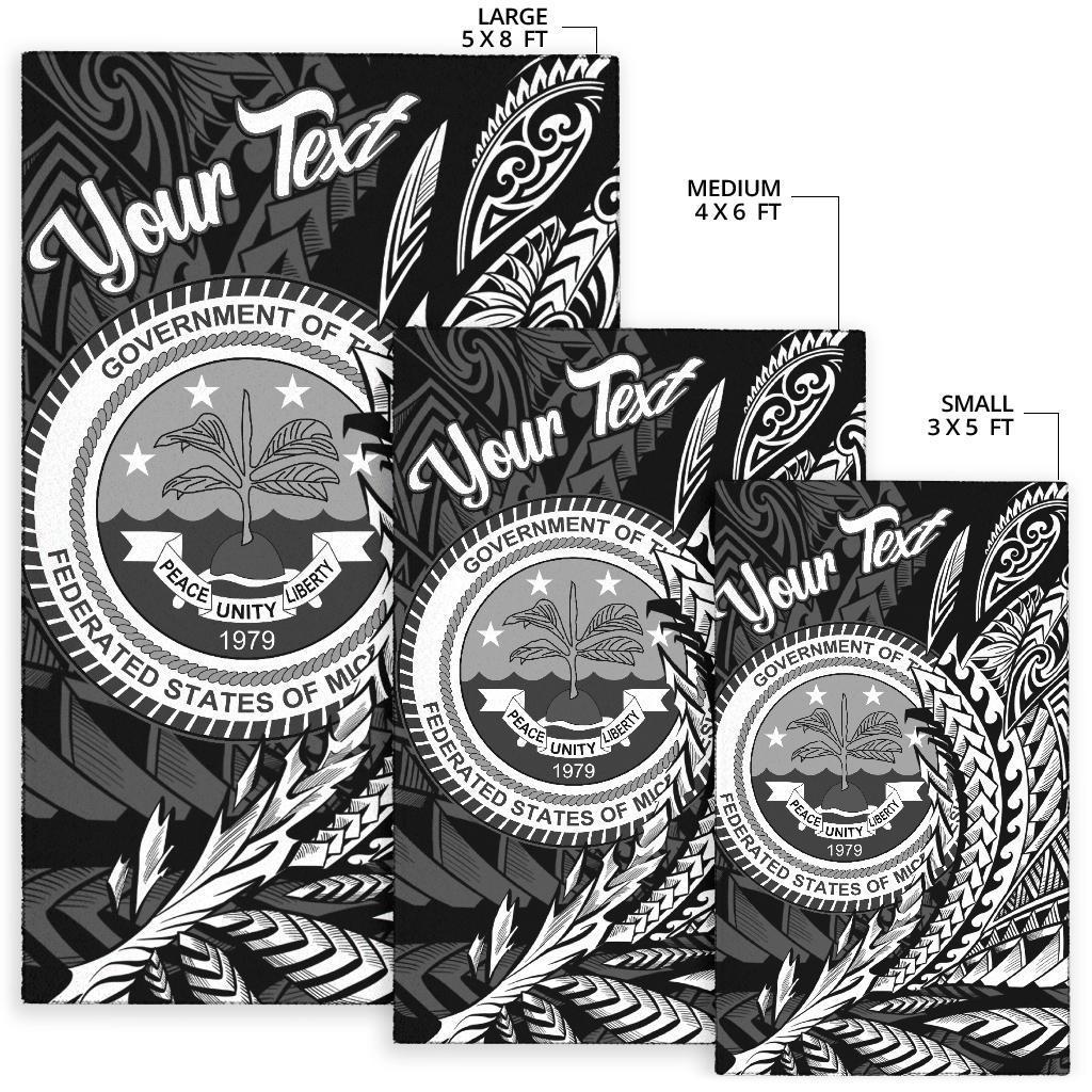 Federated States of Micronesia Area Rug - Custom Personalised Wings Style - Polynesian Pride
