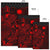 Nauru Area Rugs Turtle Hibiscus Red - Polynesian Pride