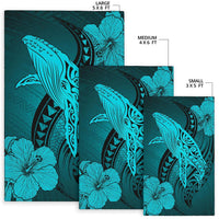 Hawaii Polynesia Whale Hibiscus - Turquoise - Polynesian Pride