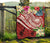 FSM Polynesian Premium Quilt - Summer Plumeria (Red) - Polynesian Pride