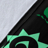 Hawaii Turtle Hibiscus Polynesian Vintage Premium Blanket - Green - Polynesian Pride