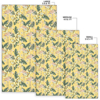 Tropical Flamingo Yellow Rug - Polynesian Pride