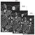 Nauru Area Rugs Turtle Hibiscus Black - Polynesian Pride