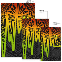 American Samoa Area Rugs - Seal With Polynesian Pattern Heartbeat Style (Reggae) - Polynesian Pride