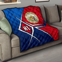 Polynesian Hawaii Premium Quilt - Hawaii Seal Blue - Polynesian Pride