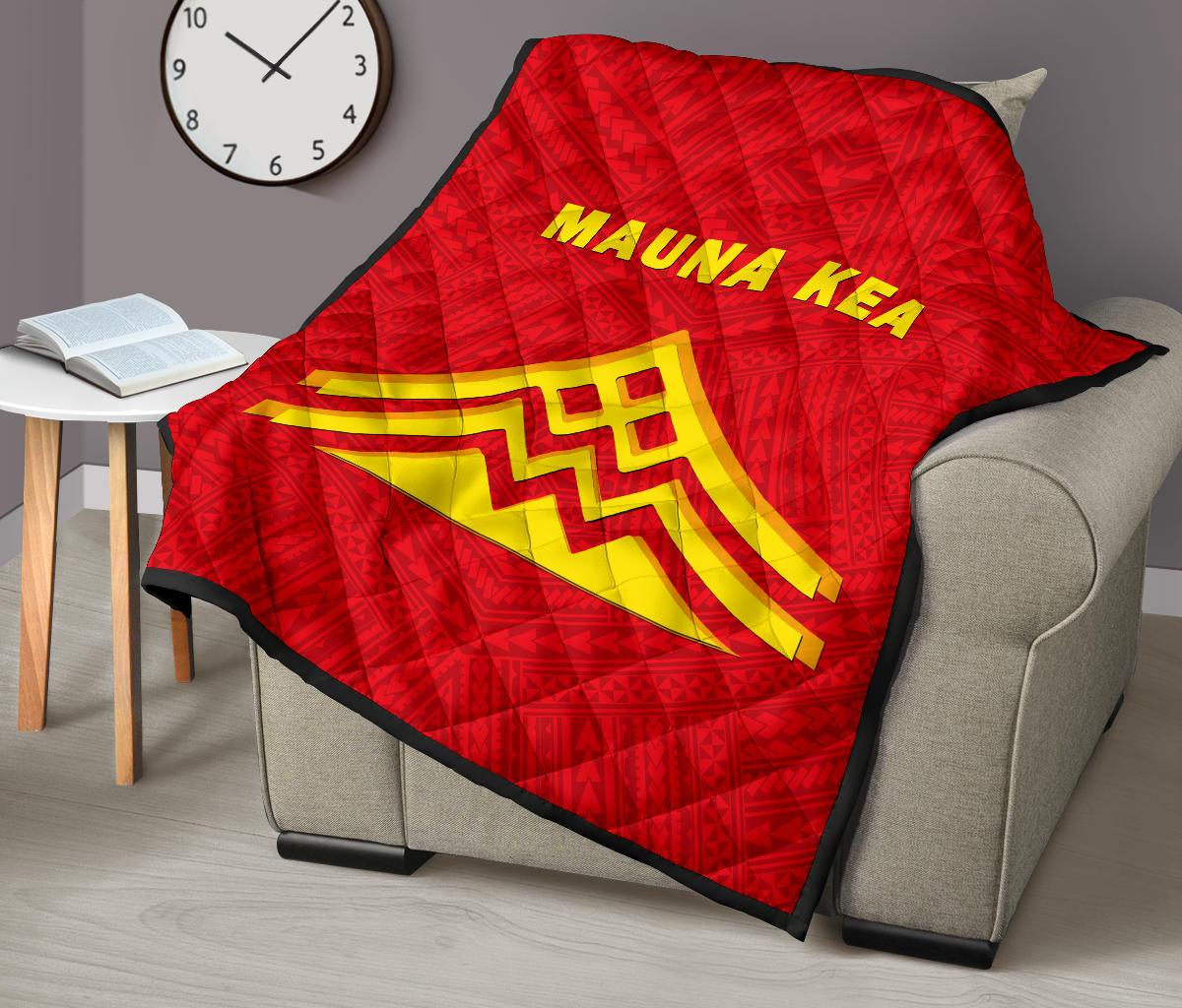 Hawaii Mauna Kea Polynesian Premium Quilt - Polynesian Pride