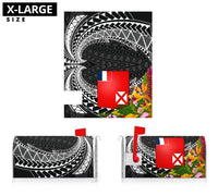 Wallis and Futuna Mailbox Cover - Tropical Flowers Style - Polynesian Pride